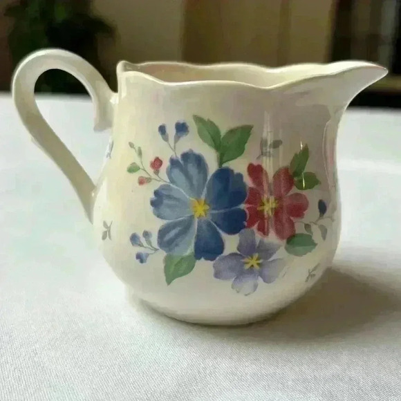 Nikko Blue Peony Sugar Bowl And Creamer Pattern:  Blue Peony - Picture 6 of 11